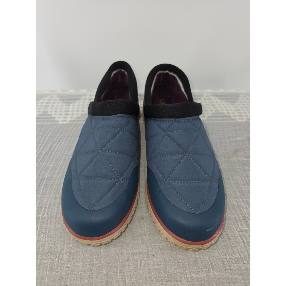 LL Bean Mountain Classic Cordura Camp Mocs Blue Brown Waterproof Insulated Shoes